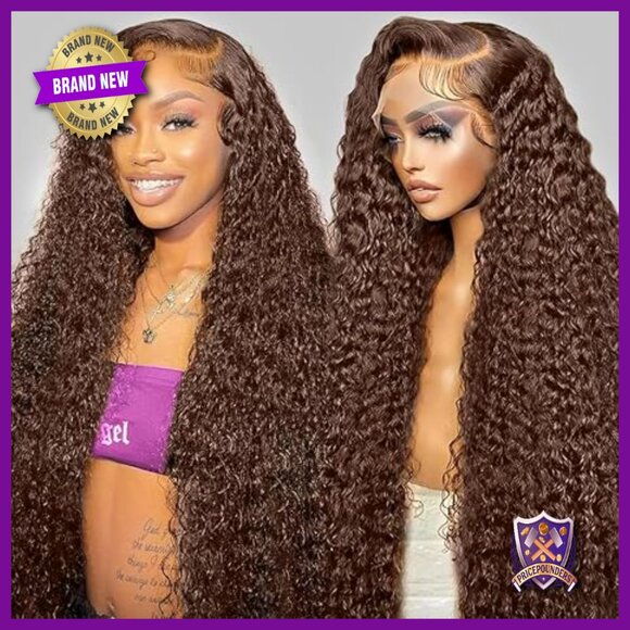 30 Inch Human Hair Wig 200 Density 13x6 HD Lace Front Deep  display picture 3